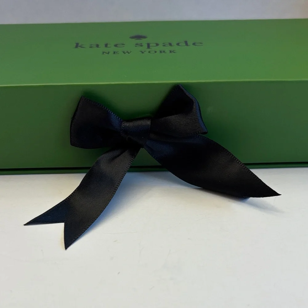 💕5/25💕Kate Spade Box with Black Bow 10”x4.5”x2” Deep